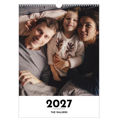 A3 photo calendars — Letter spotlight [cover]
