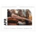 A4 Landscape Photo Calendar — Big date [April]