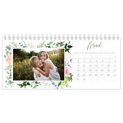 Desk calendars — Traditional flowers [March]