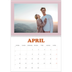 A4 Double Photo Calendar — Retro frames [April]