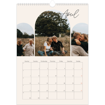 A3 photo calendars — Arch memories [April]