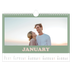 A4 Landscape Photo Calendar — Retro frames [January]