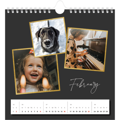 Square calendars  — So many memories [February]