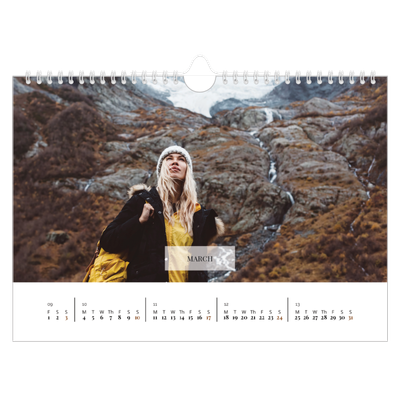 A4 Landscape Photo Calendar — Classic calendar [March]