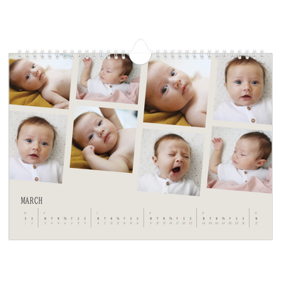 A4 Landscape Photo Calendar — Memories in motion [March]