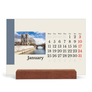 Easel Desk Calendar Landscape — Sights of the world