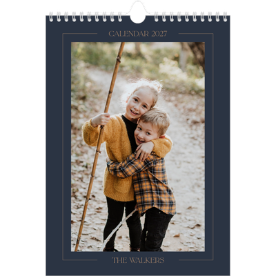 A4 Photo Calendar — Prussian blue [cover]