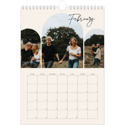 A4 Photo Calendar — Arch memories [February]