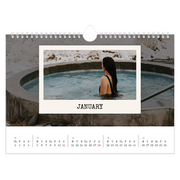 A4 Landscape Photo Calendar — The portrait edit