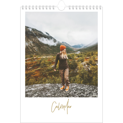 A4 Photo Calendar — Scribble text [cover]