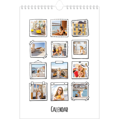 A4 Photo Calendar — Scrapbook snapshots [cover]