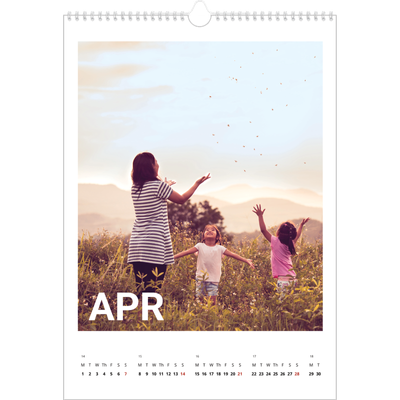 A3 photo calendars — Big month [April]