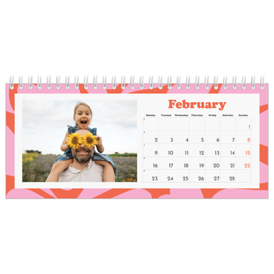 Desk calendars — Playing with pattern [February]