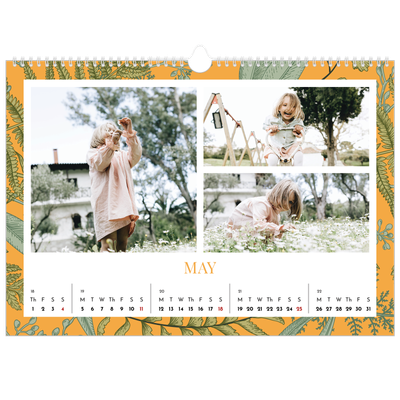 A3 Photo Calendar — Floral wallpapers [cover]