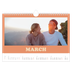 A4 Landscape Photo Calendar — Retro frames [March]