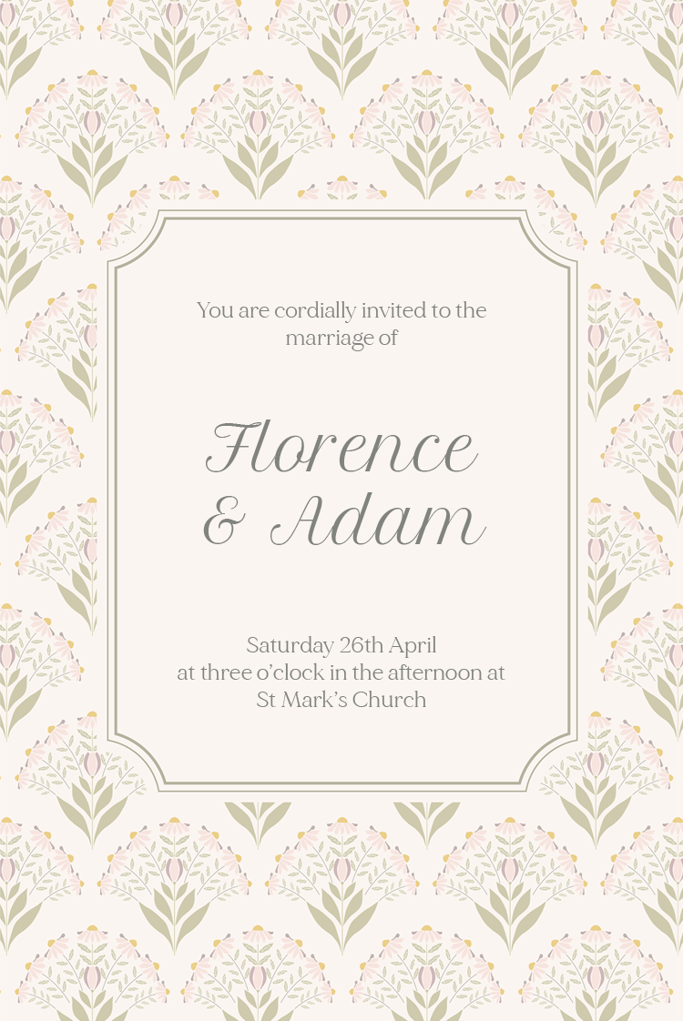 Invitations — Vintage blossoms