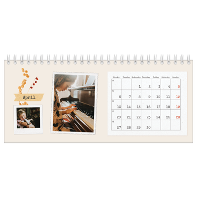 Desk calendars — Vintage scrapbooking [April]