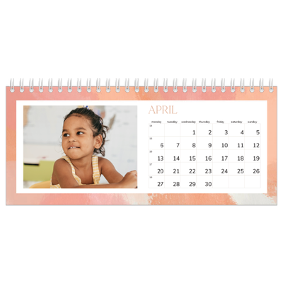 Desk calendars — Paintbrush effect [April]