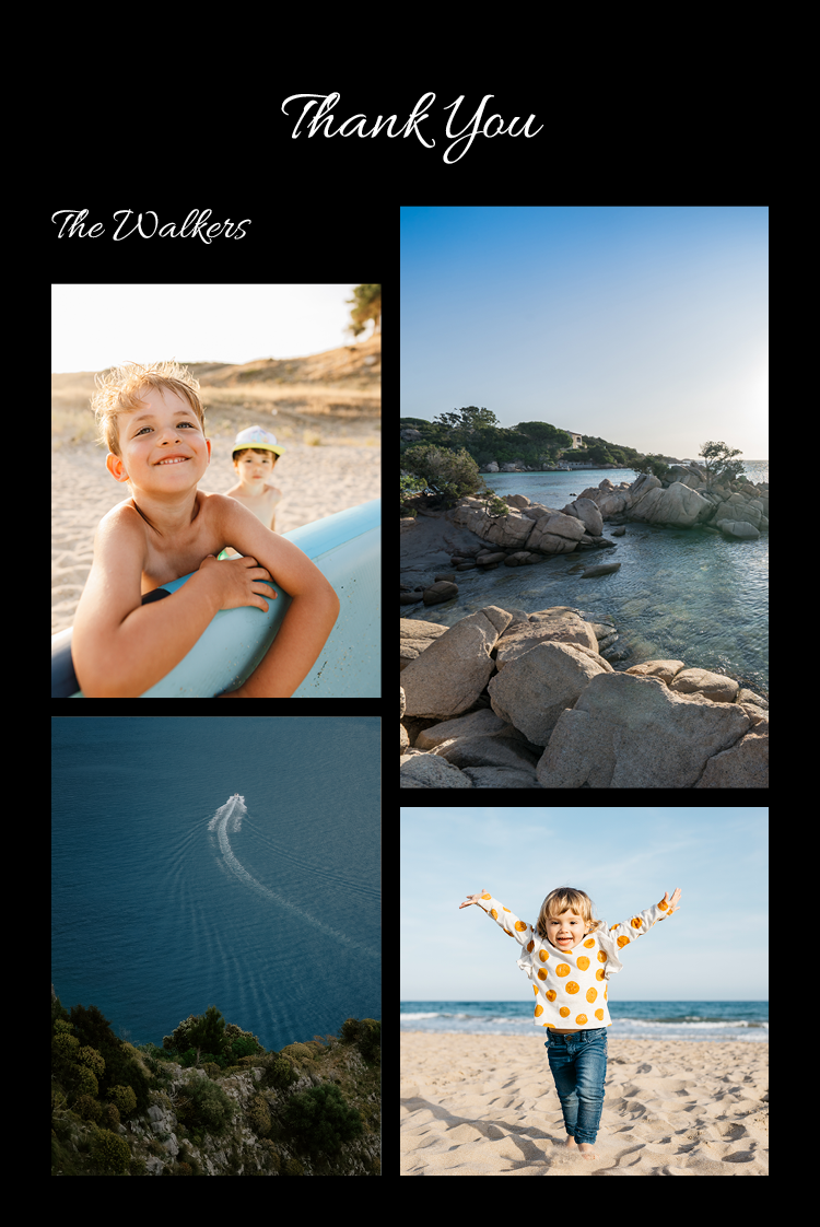 Thank you cards — From all of us