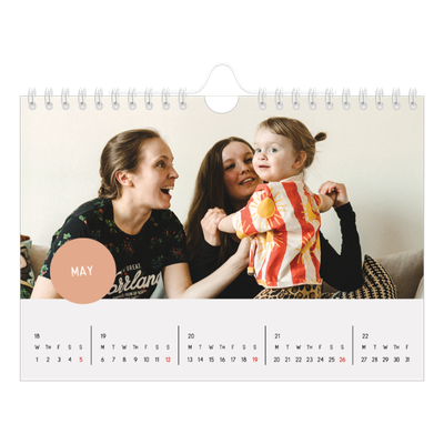 A5 Landscape Photo Calendar — Photo sticker [cover]