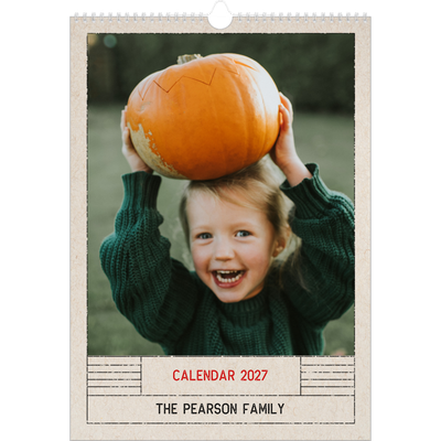 A3 photo calendars — Craft stamp effect [cover]