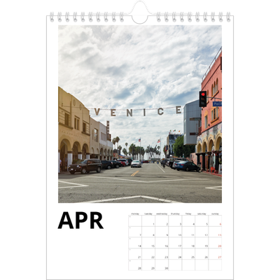 A4 Photo Calendar — Big date [April]