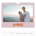 Square calendars  — Retro frames [April]