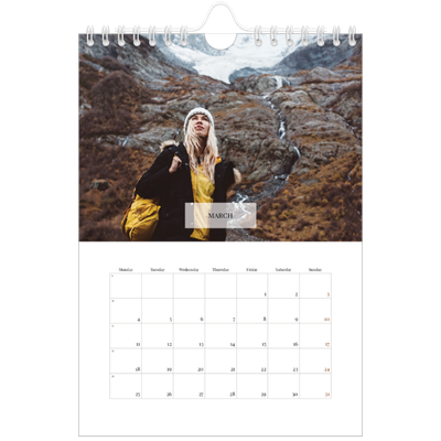 A5 Photo Calendar — Classic calendar [March]