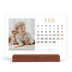 Easel Desk Calendar Landscape  — Big gold text [February]