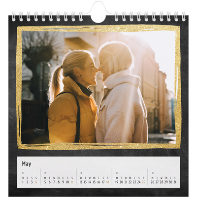 Square calendars  — Glitter frames [cover]