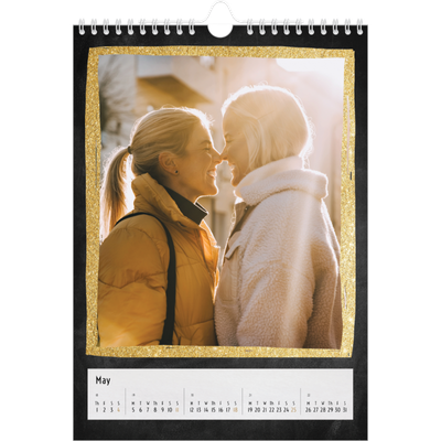 A4 Photo Calendar — Glitter frames [cover]