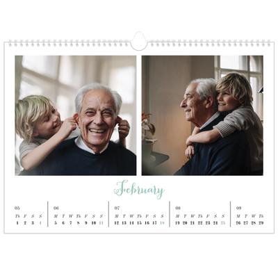 A3 Photo Calendar — Hello world [February]