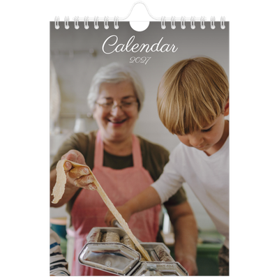 A5 Photo Calendar — Handwritten month [cover]