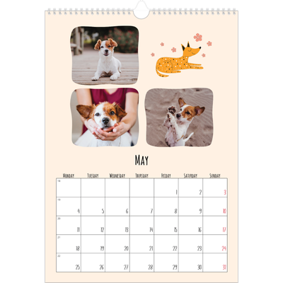 A3 photo calendars — Dog paws and doodles [cover]