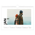 A4 Landscape Photo Calendar — Big date [January]