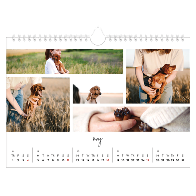 A4 Landscape Photo Calendar — Photo arrangements [cover]