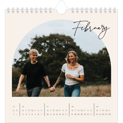 Square calendars  — Arch memories [February]