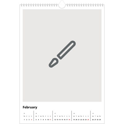 A3 photo calendars — Design your own product [February]