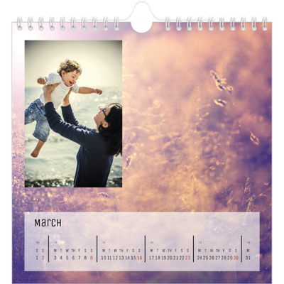 Square calendars  — Back to nature [April]