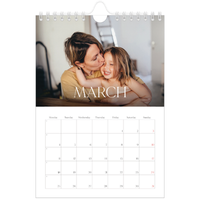 A5 Photo Calendar — Twelve big months [March]