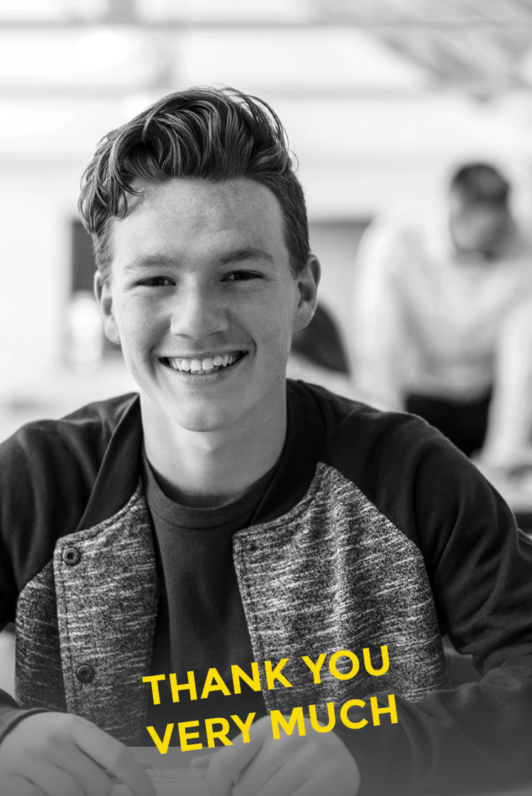 Thank you cards — Teenage party