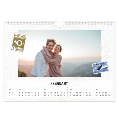 A4 Landscape Photo Calendar — Parts unknown [February]