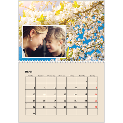A4 Double Photo Calendar — Four seasons [March]