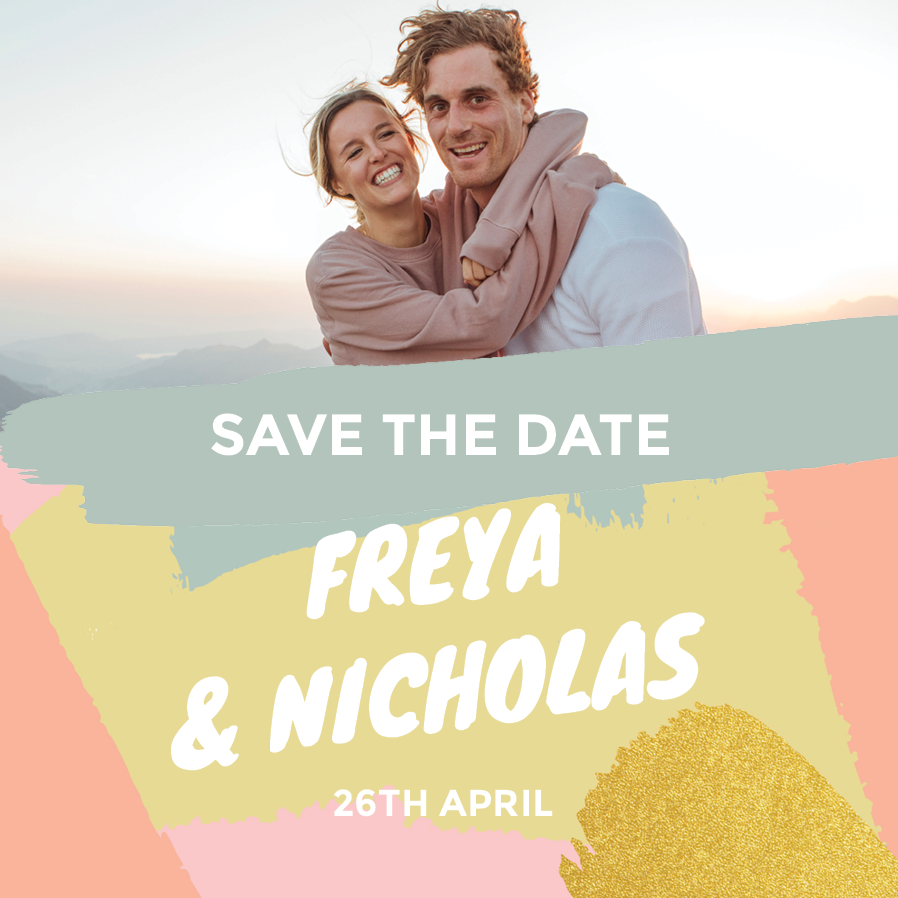 Save the date — Brushstrokes