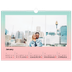 A3 Photo Calendar — Pastel shades [January]
