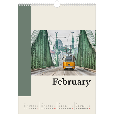 A3 photo calendars — Sights of the world [February]