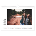 A4 Landscape Photo Calendar — Big date [February]