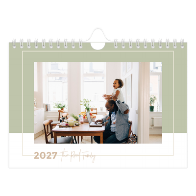 A5 Landscape Photo Calendar — Earthy frames [cover]