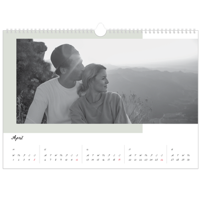 A3 Photo Calendar — Colour screens [April]
