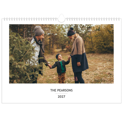 Family Planners A3 Landscape — Simple Planner - Family of 3 [cover]